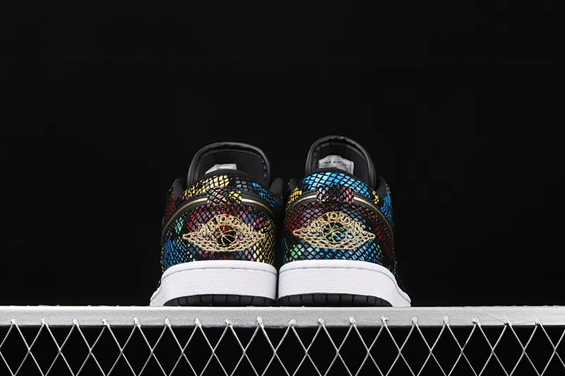 All categories Air Jordan Jordan series basketball shoes Air Jordan 1 Low Air Jordan 1 Low Shadow AJ1 Joe 1 colorful snakeskin low-top cultural and leisure sports sneakers CW5580-001